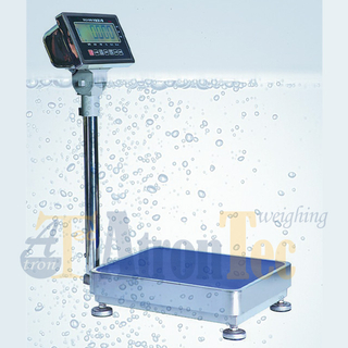 Balança de plataforma de aço inoxidável de tamanho de plataforma 300*400 mm, balança de pesagem eletrônica à prova d'água com capacidade de 100 kg